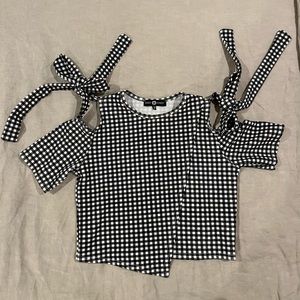 Checkered crop top